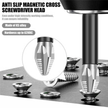 11Pcs Driver Bit K5 Impact Screwdriver Bits Anti-Slip Magnetic Drill Bits TeethPhillips CrossHead Electric Drill