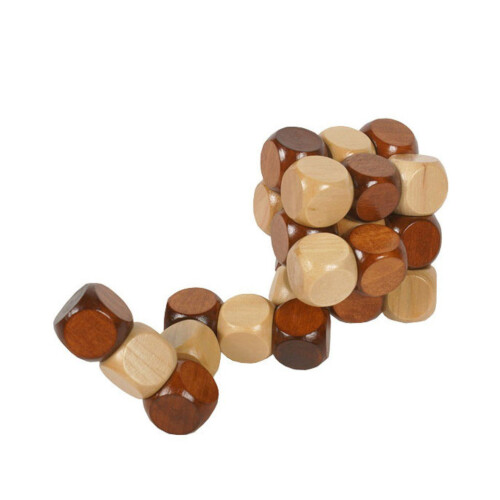 Wooden Brain Teaser Puzzle Kongming Lock Cube Boosts Problem Solving for Adults and Kids Gift 1