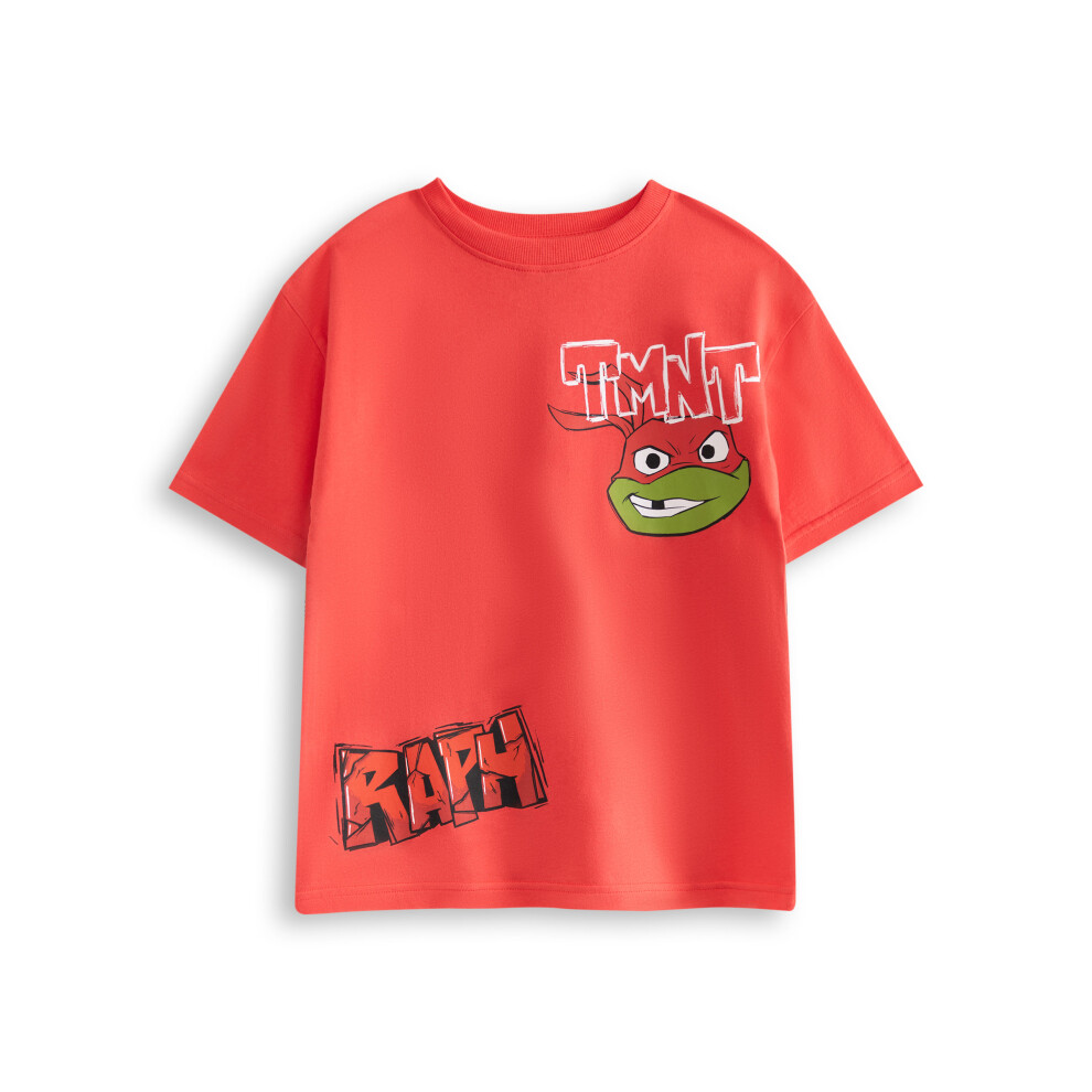 Teenage Mutant Ninja Turtles (5-6 Years) Short Sleeved T-Shirt (Boys Red)