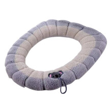UniversalPortable Soft Washable Thickening Winter Plush Toilet   Cover Mat Bathroom ToiletPad with Accessories A