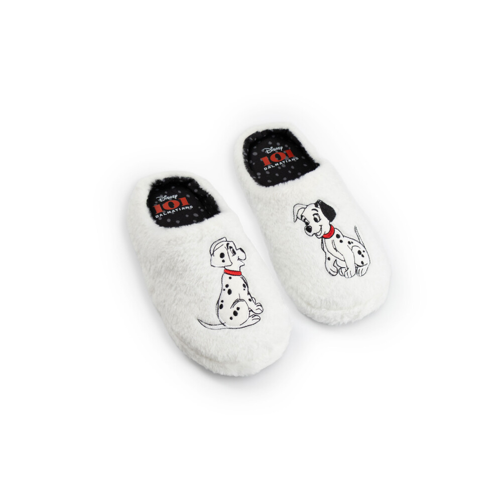 Disney (3-4 Uk) Mule Slippers (Womens White)