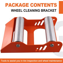 Motorfiets Universele Kettingreiniger Roller Ramp Lift Bandenreinigingsstandaard Bandenwasbeugel Draagbaar Oranje