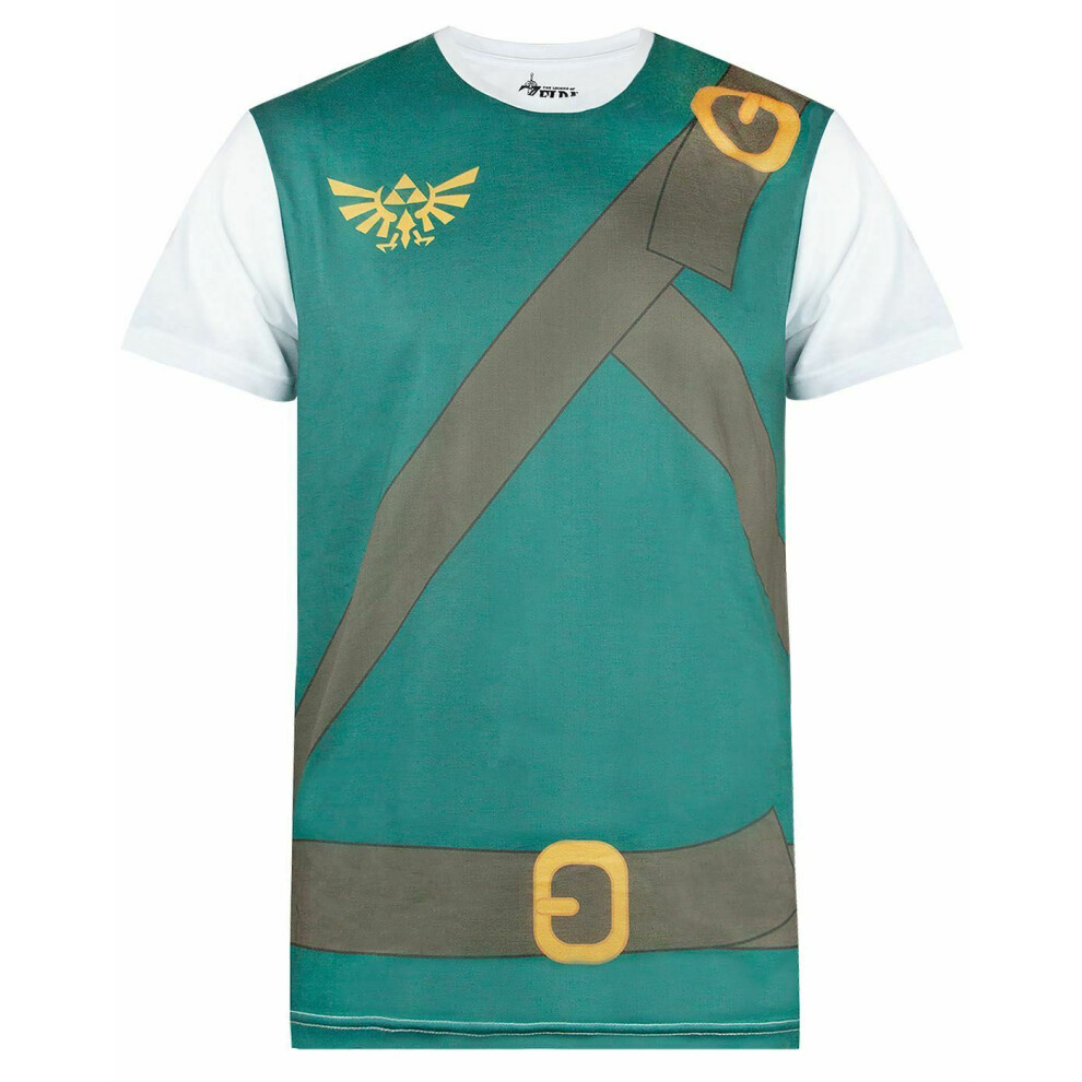 Nintendo (Xx-Large) The Legend Of Zelda Short Sleeved T-Shirt (Mens ) Green