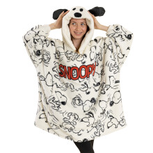 Peanuts Blanket Hoodie (Womens Off-White)