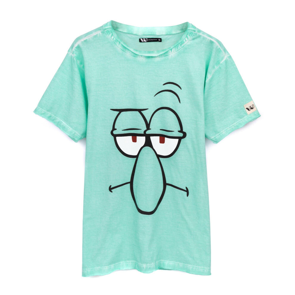 Spongebob Squarepants (Large) Short Sleeved T-Shirt (Mens Green)