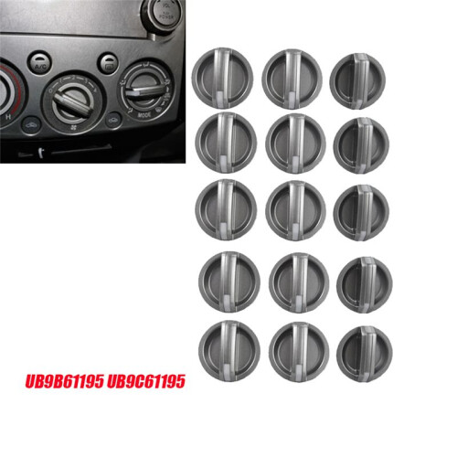 5Set/15Pcs Car Heater Control Knobs UB9B61195 UB9C61195 for  Ranger PK 2009-2011 Air Conditioner Control Knob 2