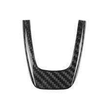 Real Hard Carbon Fiber Sticker for 500 Abarth 595 2012 2013 2014 2015 Steering Wheel Trim Accessories