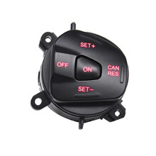 Car Red LED Steering Wheel Right Cruise Control  Button for  Fiesta MK7 MK8 Escort Ecosport 2013-2015