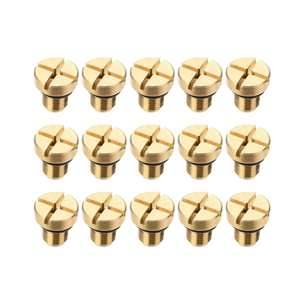15Pcs Radiator Overflow Coolant Expansion Tank Bleeder Screw 17111712788 For E36 E39 E46 Etc. 6033640788094