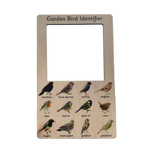 Nature Guide Finder Frame - Dual Sided Nature Guide Viewer, Garden Phase Identifier(Birds)