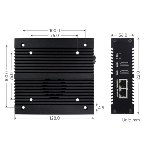 For Raspberry Pi CM4 NAS  Computer Multi-Functional Dual-Channel NVME Slots Supports -SlM Card/4G Module 1