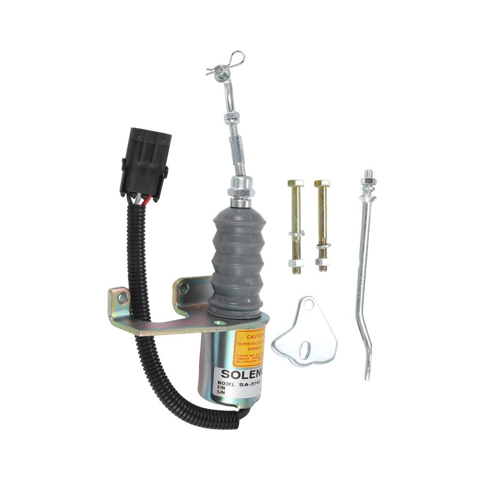 1 Set Of 12V Flameout Solenoid Valve Engine Stop Solenoid 1751Es Sa-3742-12 For Engineering Vehicles 6033556494140