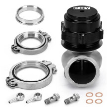 Czarny 60MM V-Band Kołnierzowy Wastegate Zewnętrzny Turbo do Universal Cars