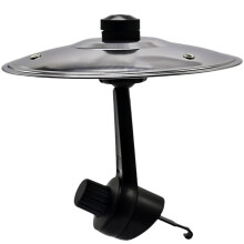 Mini Car Cymbal for Air Vent – Universal Vent Mount, 360 Rotatable Silver Drum Accessory, Easy Installation