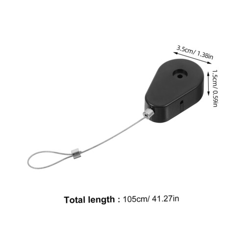 2pcs Retractable Laptop Cable Lock with HeavyDuty Wire for Travel and Home AntiTheft Security 1