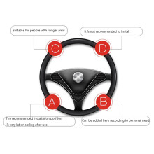 2X Leeioo Universal Car Truck Steering Wheel Spinner Power Handle Knob Booster-Black