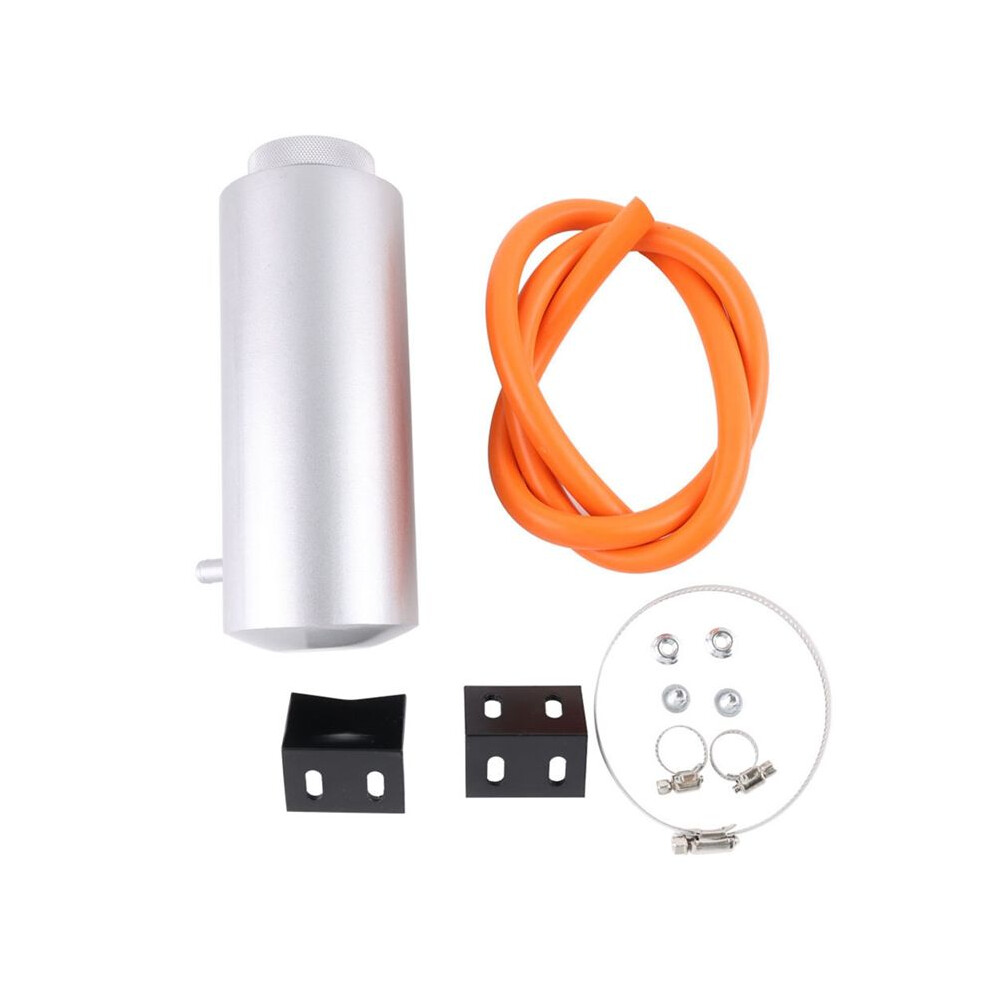 Aluminum Car Universal Radiator Coolant Tank 800Ml Coolant Expansion Tank Cooling Catch Bottle Overflow Reservoir Silver 4713316088728