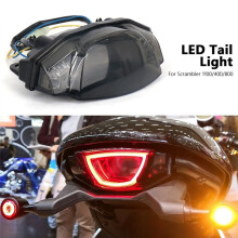 Motorcycle Accessories for SCRAMBLER 400 800 Scrambler 1100 LED Rear Tail Light Brake Flashing Turn Signal Lamp