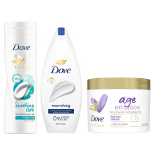 Dove Body Care Collection ShowerButter, Nourishing Bodywash & Smoothing care Lotion