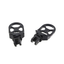 Poggiapiedi Anteriore Regolabile per Moto Poggiapiedi Posteriore Poggiapiedi Girevole per  Scrambler 400 800 1100 (Nero)