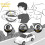 1 Pair Air Filter Elements Charcoal Pollen Filter Kits 3D1819619A 3D1819620B for    GTC 6.0 6