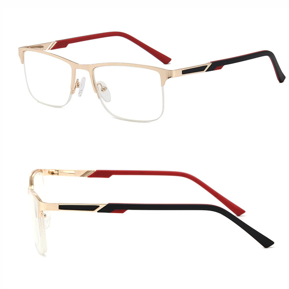 Blue/Light Blocking Computer Reading Glasses 3.0X Magnification Anti Uv Spring Hinge For Eye Strain