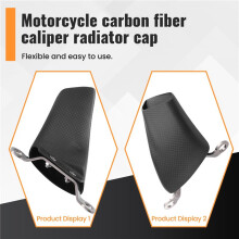 Motorcycle Front Brake Caliper Cover Carbon Fiber Caliper Radiator Cover for Diavel 1260 V4