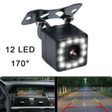 Wide Angle HD Car Rearview Camera Rear View Video Vehicle Camera Backup 12 LED Night Vision Parking Camera