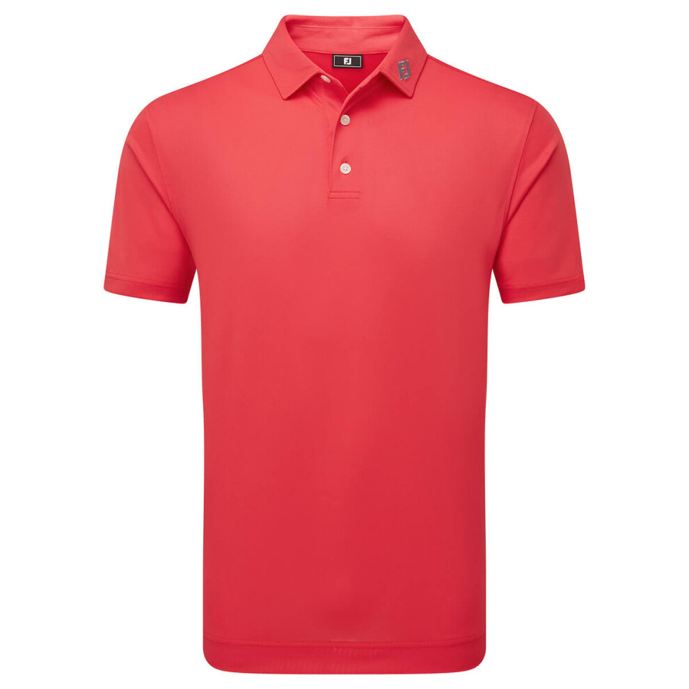 Footjoy (Xxl, Hibiscus) Mens Prodry Pique Short Sleeve Athletic Light Golf Polo Shirt