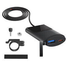 USB-Schnellladegerät, Wasserdichte Steckdose, 12 V, für Motorräder mit Typ-C-Telefonanschluss, Steckdose, Mobile Ladegeräte