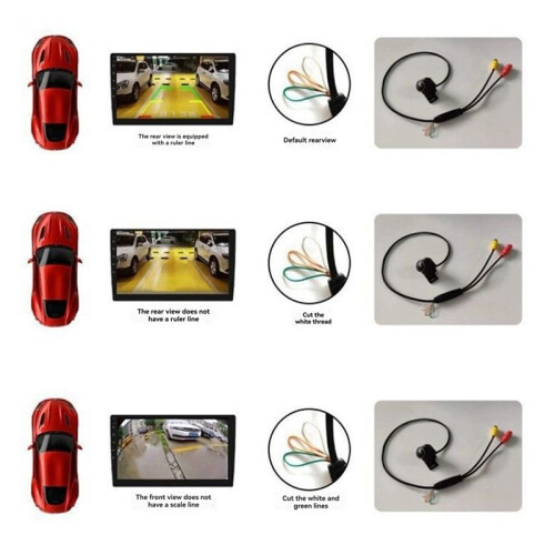Car AHD 1080P Backup Camera Reverse Camera Rear View Camera with Guide  Parking Assist Camera 2