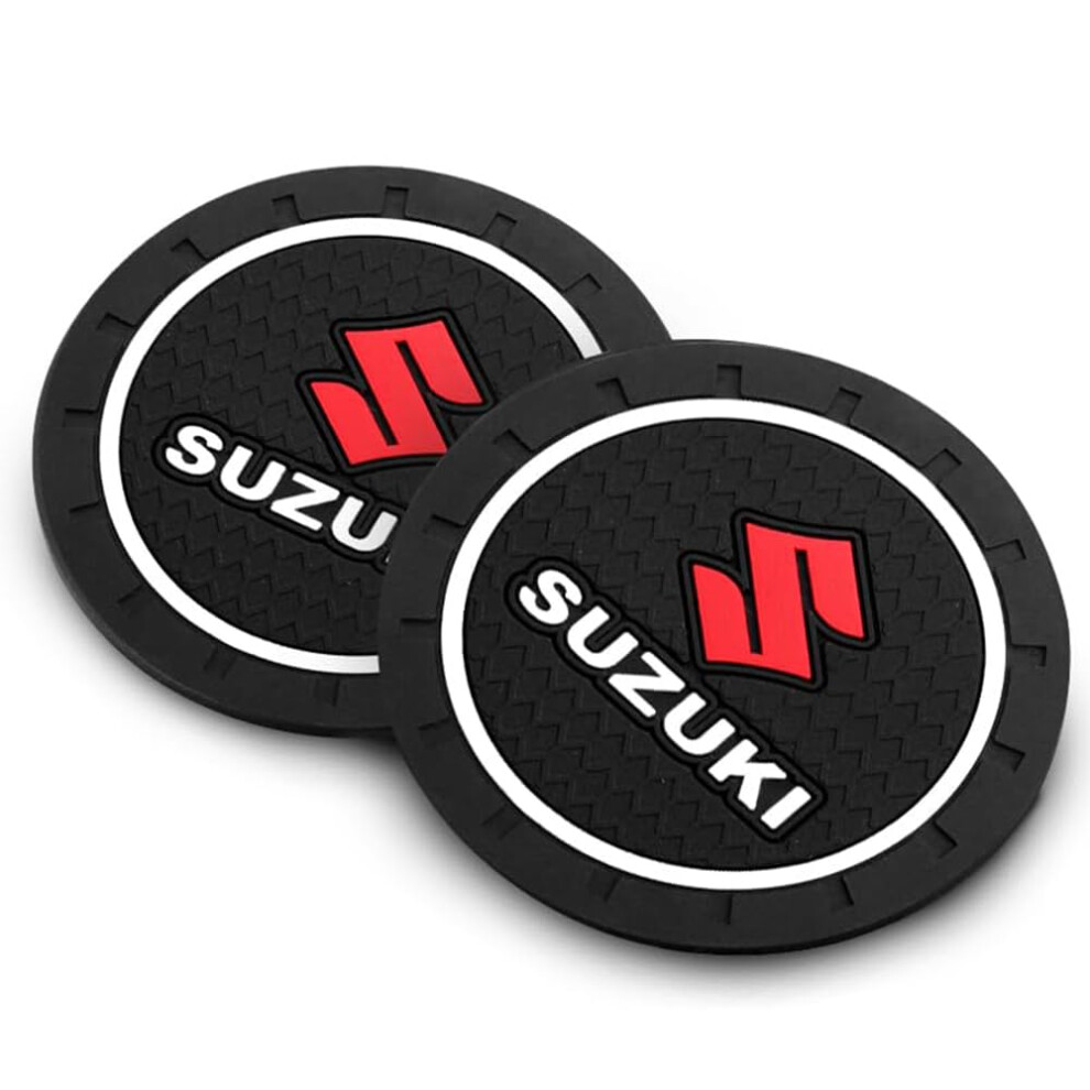 2Pcs Car Cup Holder Coasters For Suzuki Grand Vitara Swift Jimny Baleno, Antislip Easy Clean Protection 9169991110424
