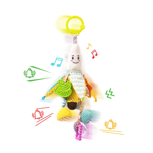 Baby Stroller Rattle Toy Banana Plush with