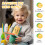 Baby Stroller Rattle Toy Banana Plush with 2