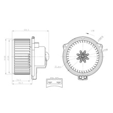 Front A/C Blower Motor Assembly for Sport LR3 LR4 2008-2013 JGC500050 JGC500010