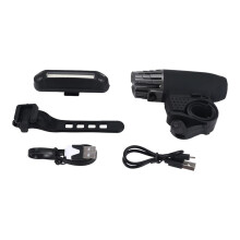 Bike Lights Bicycle Lights Front and Back USB Rechargeable Bike Light Set Super Bright Front and Rear Flashlight LED Headlight Taillight -proof
