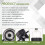 3 Pcs  New 130306380 One Fuel Filter Assembly and Two Extra Filter elements for Truck 400 Series Engine 6