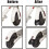 Parafango per Scooter Parafango Anteriore e Posteriore Parafango a Coda di Pesce Protezione Antispruzzo Staffa per Parafango per  1S / M365 / 3