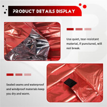 Emergency Sleeping Bag 2 Person Survival Sleeping Bags Thermal Bivy Sack Emergency Blanket for Camping Hiking