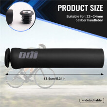 ODI MTB Fietsgreep Siliconen Handvatten Schokabsorberend Zacht Mountainbikegreep Fietsaccessoires Zwart