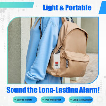 PersöNlicher Alarm,Sicherheit Alarm für Frauen mit SOS LED Licht,130DB Sirene,Wasserdichtes SchlüSselanhäNger Sound GeräT für Kinder äLteste