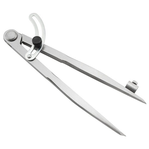 Ferramenta de Escriba Divisora De Asa de PrecisãO 200 Mm BúSsola de 8 Polegadas com Porta-LáPis para Geometria, Madeira, Metal e Couro 2