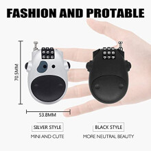 Bike Lock Combination Lock Luggage Locks Bicycle Lock Cable Lock Locks for Luggage 30 Inch Wire Rope,Silver