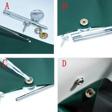100 PièCes 15Mm Housse de Bateau Toile Acier Inoxydable Attache Pression Clip Auvent Bouton Rivet Accessoires de MatéRiel