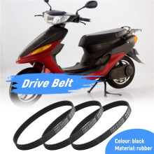 3 StüCk -390-12 Antrieb Riemen Langlebiger Verdickter Gummi Antrieb Riemen ZubehöR für Elektro Fahrrad Elektrisches Fahrrad Roller Motorrad