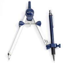 9-Delige Geometrieset Metalen Kompas Geometrie Precisiegereedschap voor Studenten, Cirkeltekengereedschap en Architectuurtekensets