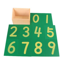 Sand-Zahlen-Brett Montessori Greifhilfen 0-9 Grünes Brett Kindergartenkinder Früherziehung Pädagogisches Mathe-Spielzeug