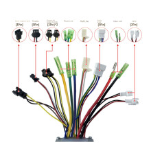 Ebike JN 15A Square Wave SM with Light Controller OMT-M3 Display for 36V/48V 250W/350W Electric Mountain Bike Kit