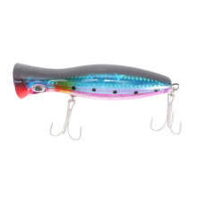1 Stueck Fischerei 3d augen mit drillings 12 cm 42g topwater harten koeder weichen kunststoff isca kuenstliche fischkoeder tackles Blau
