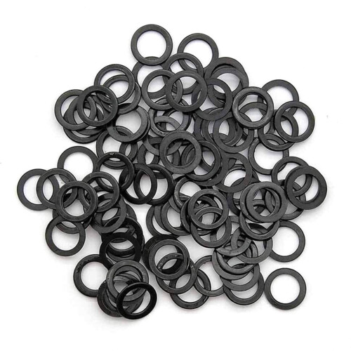 100 Pcs Standard Skateboard Bulk Bearing Spacers/Standard Skateboard Bulk Speed Hardware Washers 1